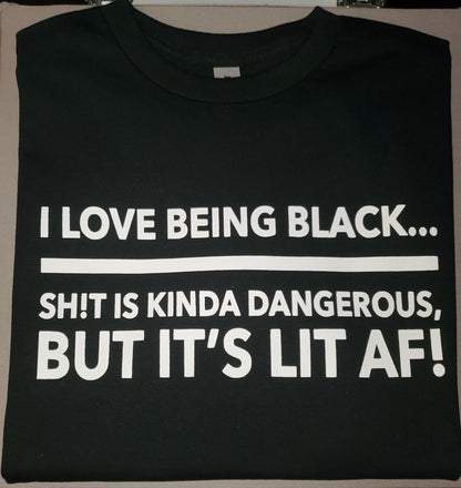 I Love Being Black T Shirt