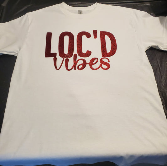 White Unisex Loc'd Vibes T-Shirt