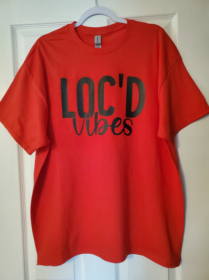 Unisex Loc'd Vibes Red T-Shirts